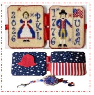 PREORDER! A 1776 Needlecase Kit by Praiseworthy Stitches