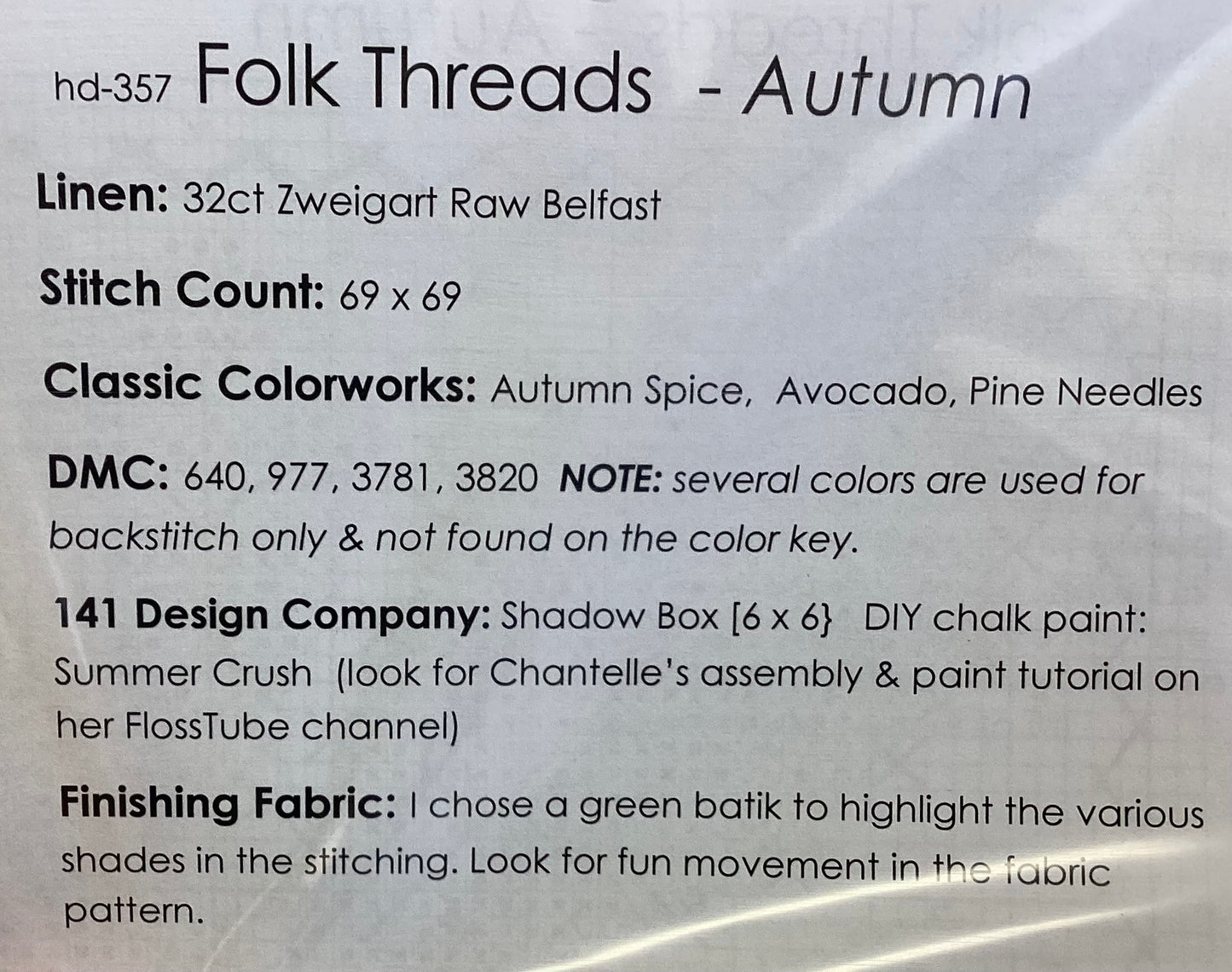 Folk Threads: Autumn by Hands on Design