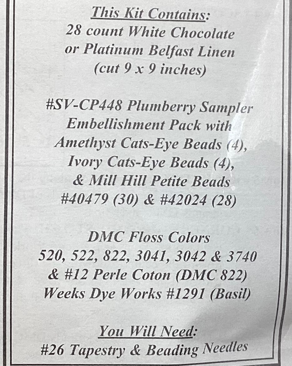 Plumberry Sampler Kit by The Sweetheart Tree