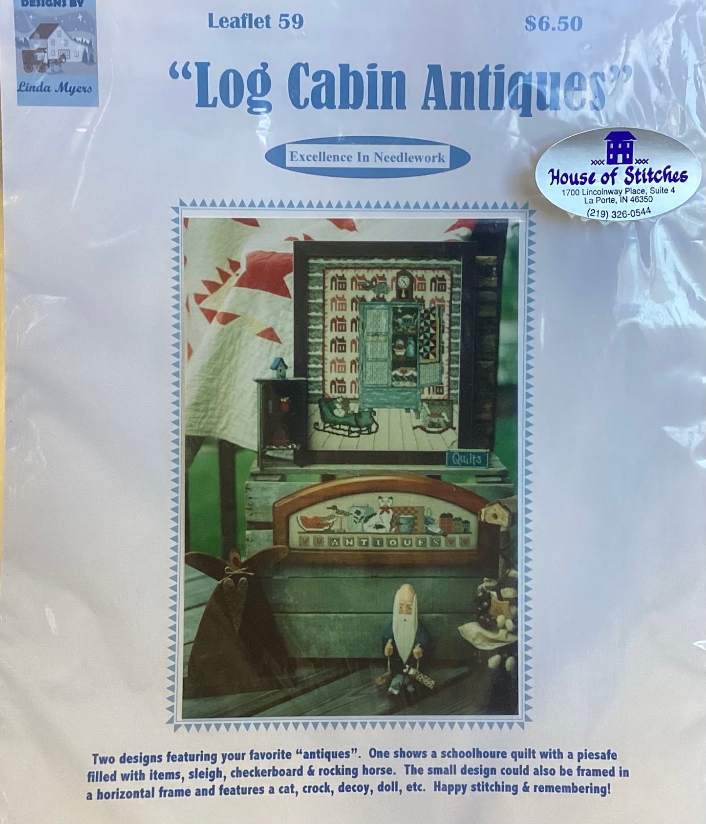 Log Cabin Antiques by Designs by Linda Myers
