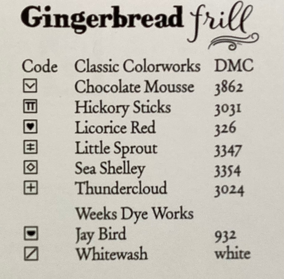 Gingerbread Frill by Heart in Hand