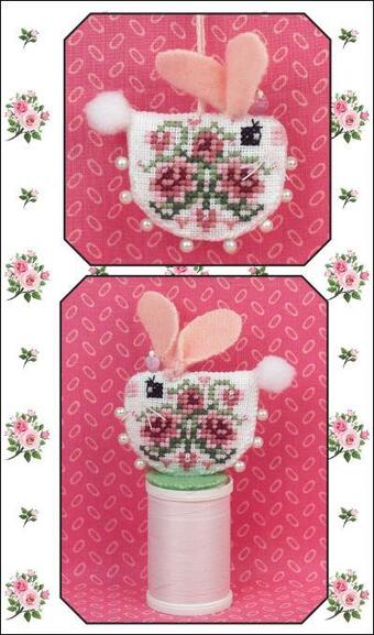 Rose Heart Bunny Ornament Kit By Just Nan