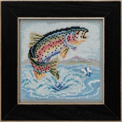 Buttons & Beads Spring Series 2021: Rainbow Trout Kit By Mill Hill