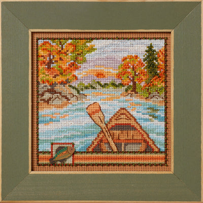 Canoe Ride: Buttons & Beads, Autumn Series Kit 2024 by Mill Hill