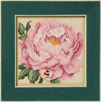Buttons & Beads Spring Series 2025: Peony Kit By Mill Hill