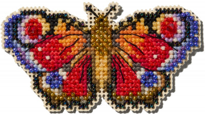 Spring Bouquet Collection 2025: Peacock Butterfly kit by Mill Hill