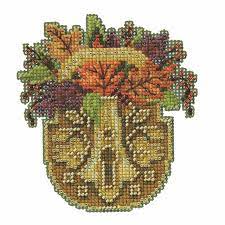 Autumn Lock: Antique Locks Trilogy Kit By Mill Hill