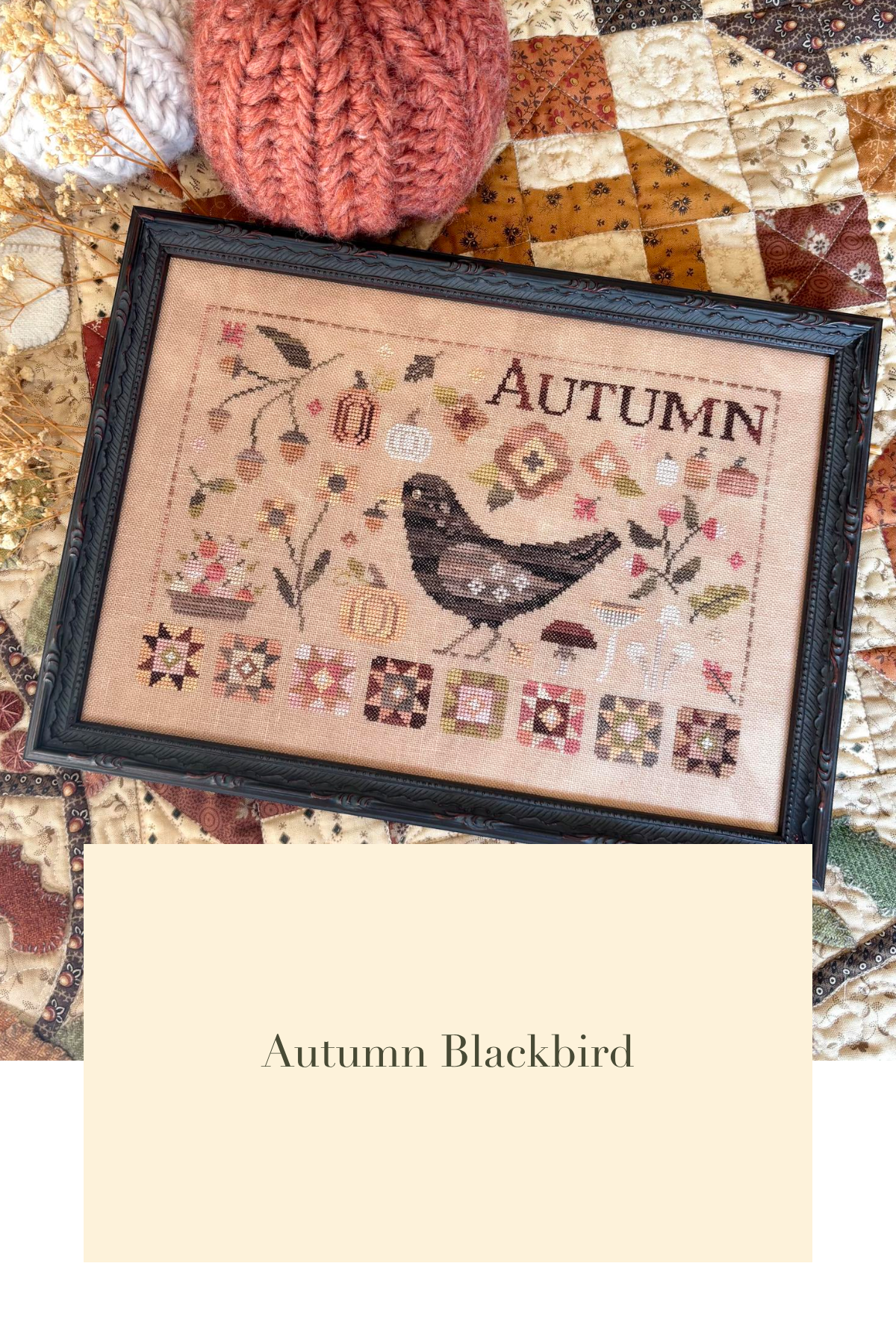 PREORDER! Autumn Blackbird by Blueberry Ridge Design