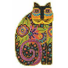 Blossoming Feline: Laurel Burch Kit By Mill Hill