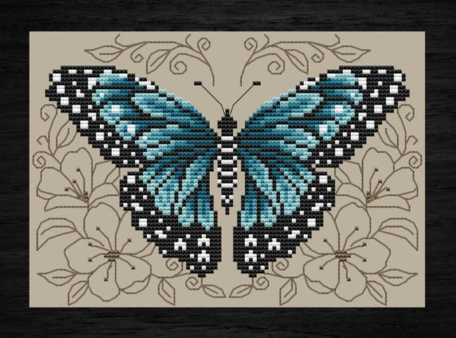Blue Butterfly by Shannon Christine Designs