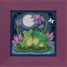 Courtin' Froggies: Buttons & Beads, Spring Series Kit By Mill Hill