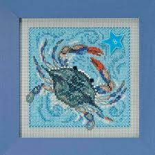 Crab: Buttons & Beads, Spring Series Kit By Mill Hill