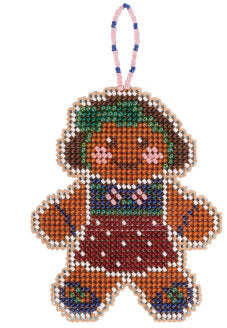 Gingerbread Lass: Beaded Holiday Kit By Mill Hill