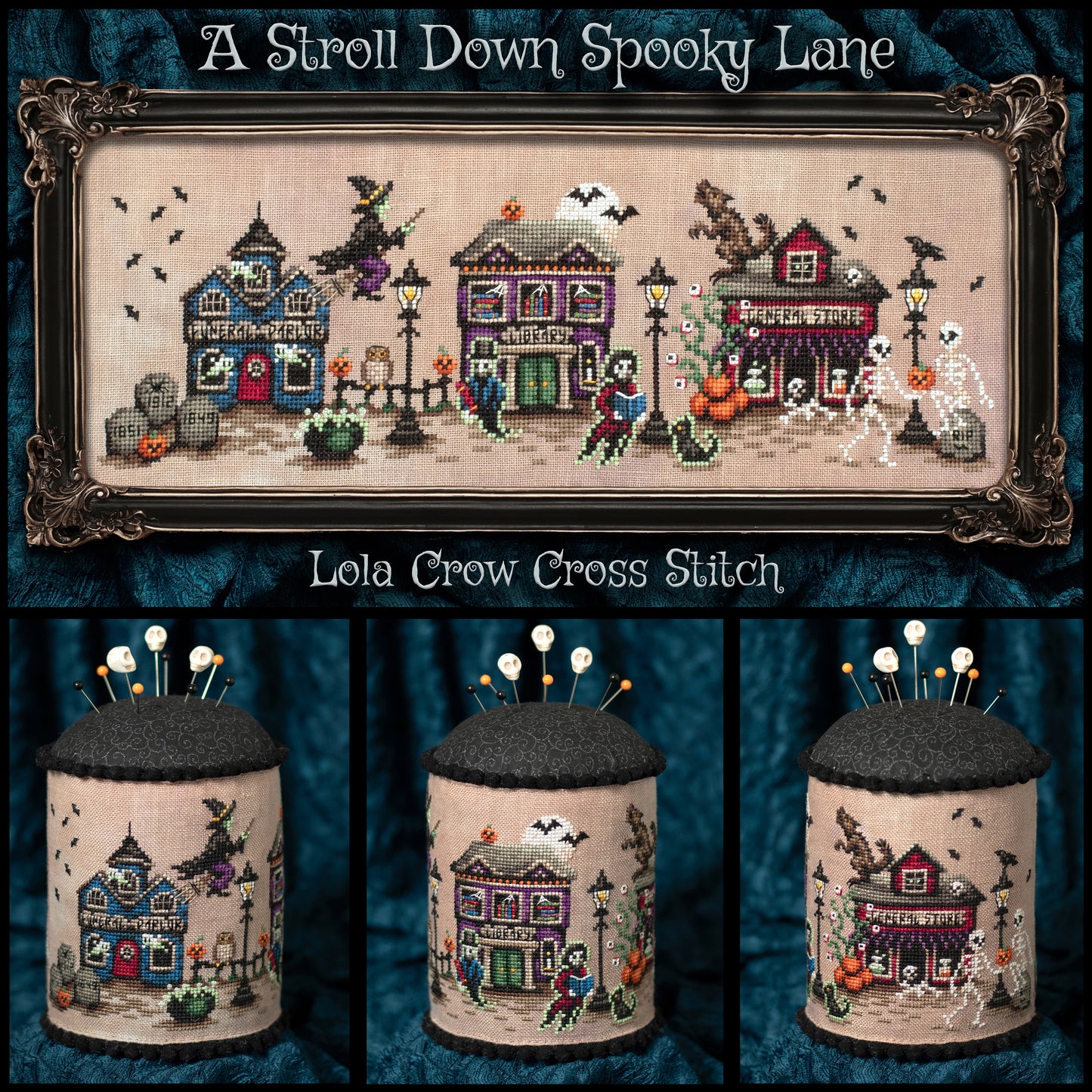 A Stroll Down Spooky Lane By Lola Crow Cross Stitch
