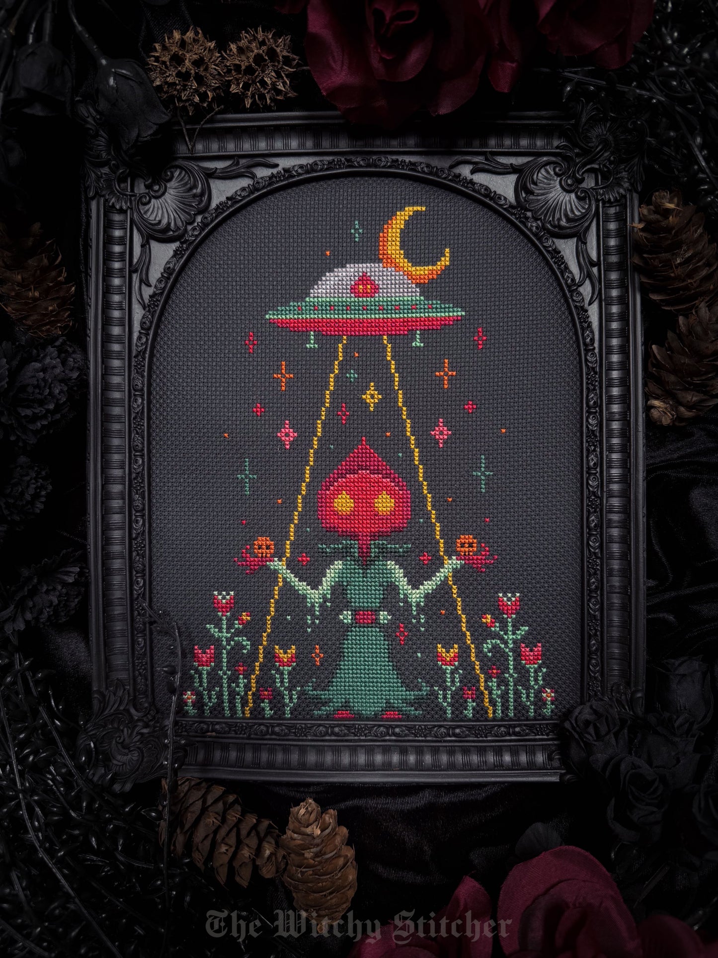 PREORDER! Take Me Home-Flatwoods Monster by The Witchy Stitcher