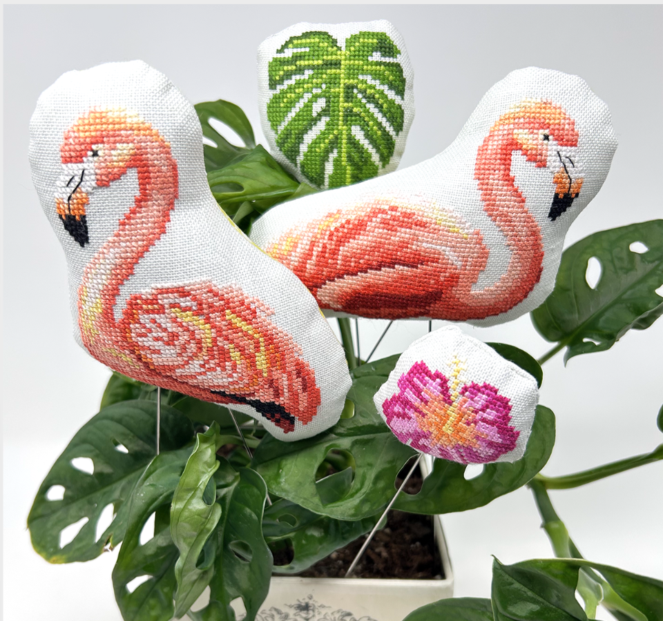 Flamingo Flamboyance by Tiny Modernist