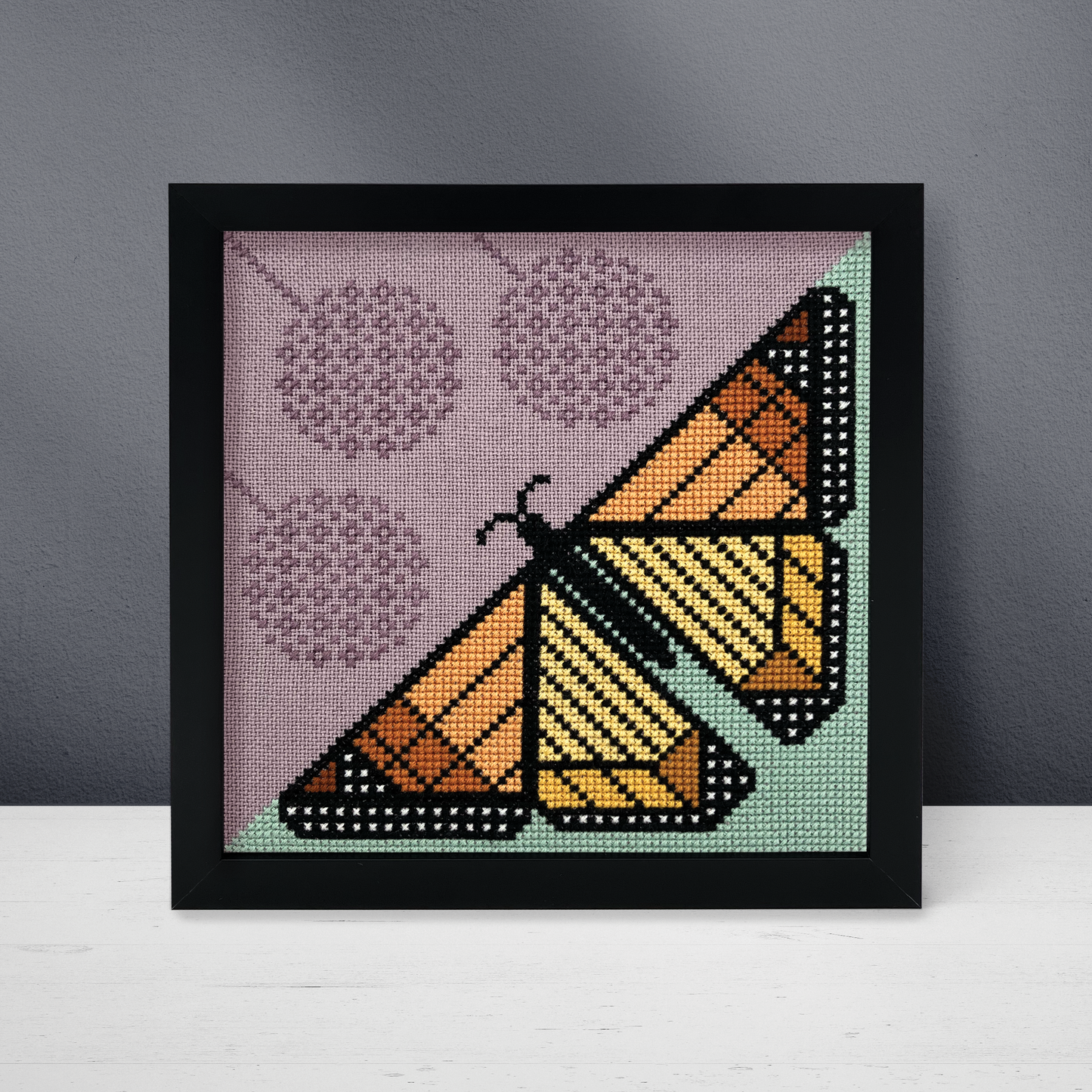 Milkweed & Monarch by Boomerang Stitches