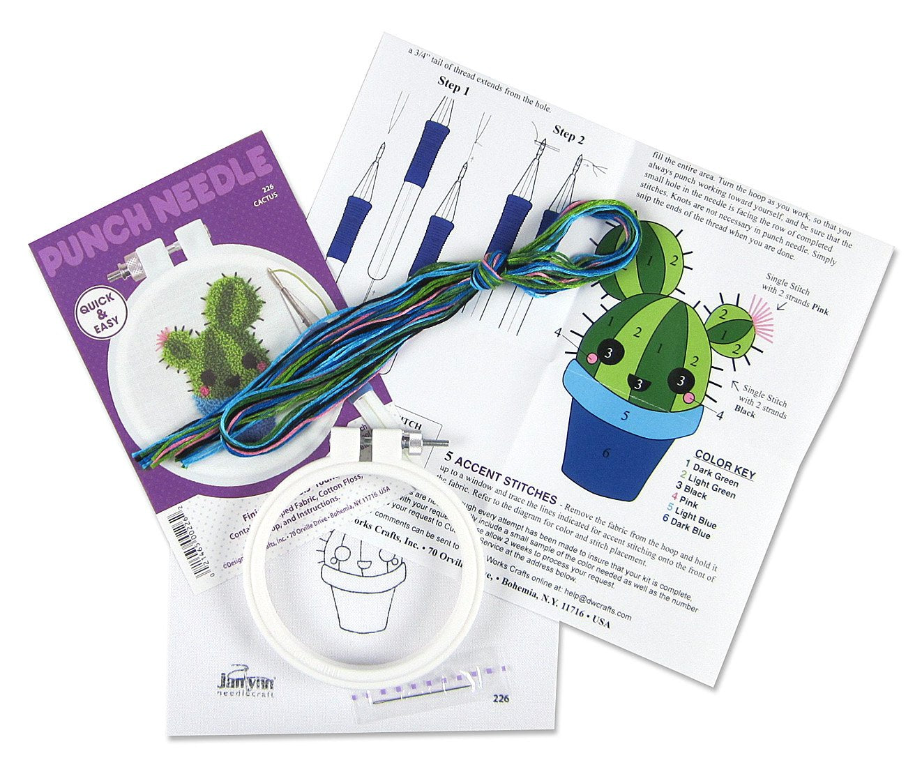 Cactus Punch Needle Kit