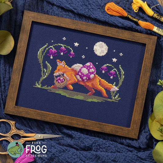 PREORDER! Mushroom Thief by Fine Frog Stitching