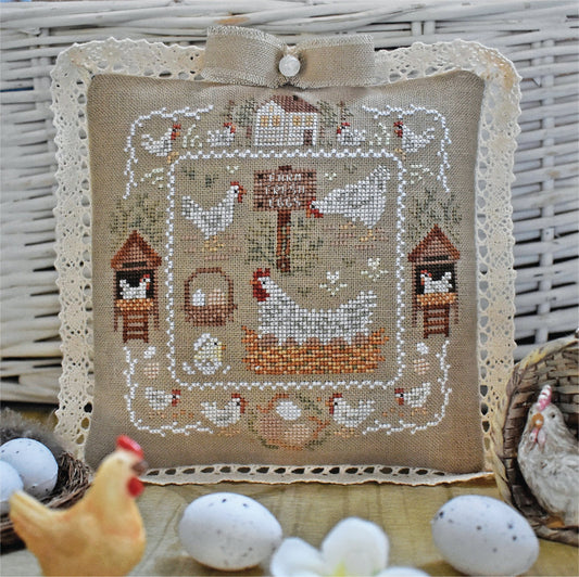 Hens Welcome Spring by StitchyPrincess