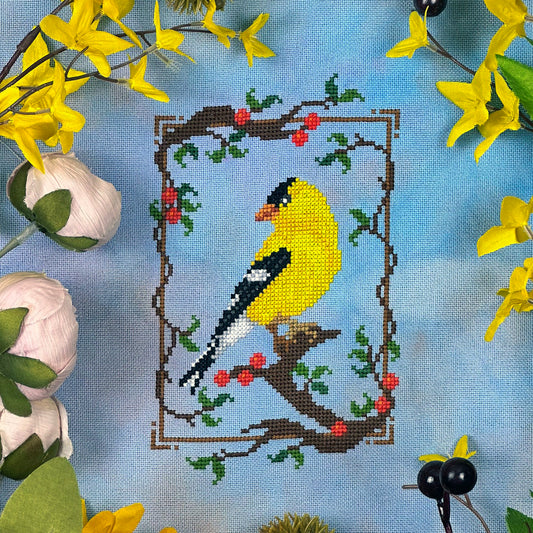 Summer Goldfinch by The Stitch Crypt