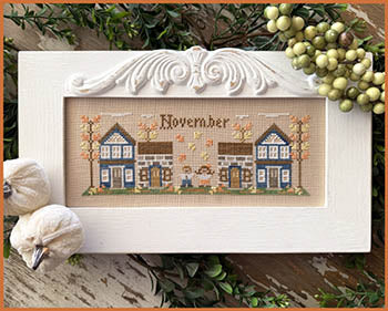 Monthly Mini Village: November Mini Village by Country Cottage Needleworks