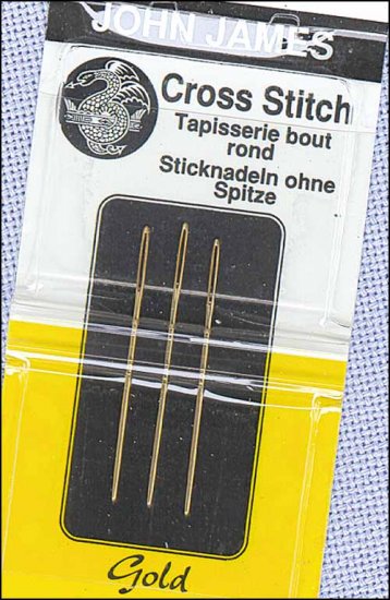 John James Gold Plated Size 28 Tapestry Needles