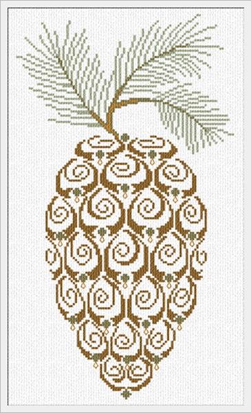 Pine Cone by Alessandra Adelaide Needleworks