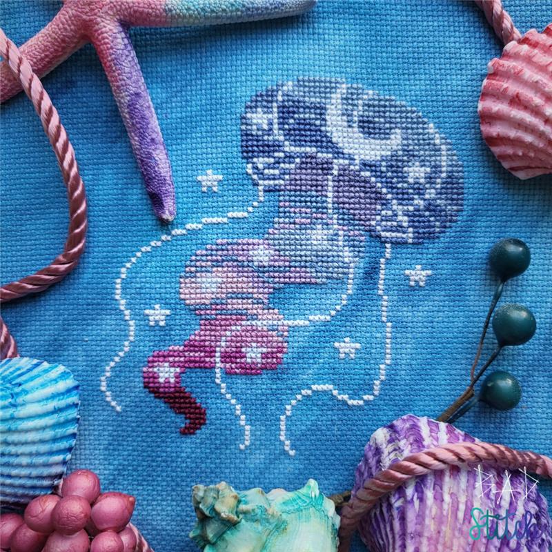 Cosmic Jellyfish by BAD Stitch
