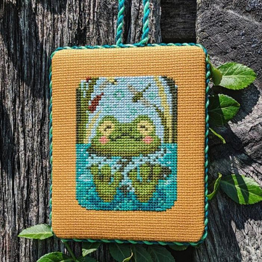 Froggy Day Spa by StitchSprout Cross Stitch