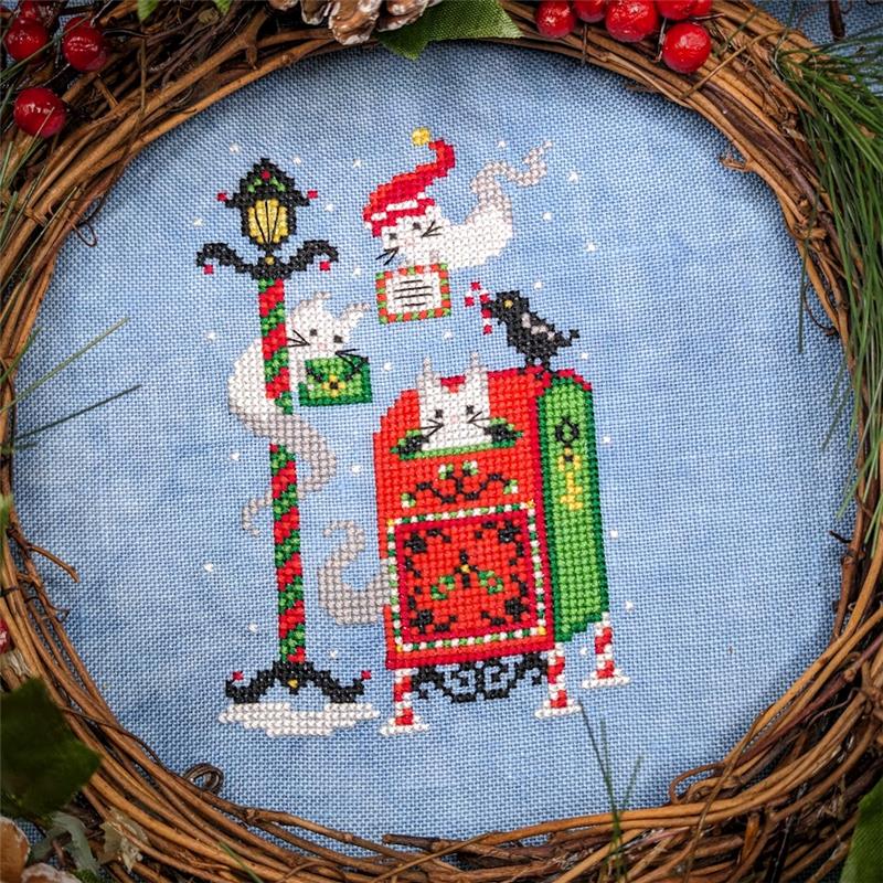 Haunted Christmas Post by Haunted Frames Stitchery