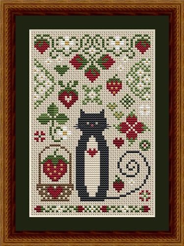 Cat Tales Collection: Strawberry Cat by Happiness is Heart Made