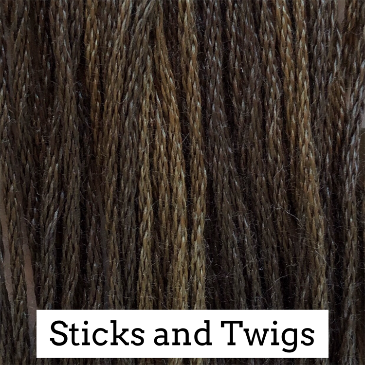 Classic Colorworks Cotton Embroidery Floss - Floss Pine Needles thru Zach Black