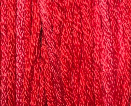 Belle Soie Stranded Silk Floss - 3 Alarm Fire thru Lasagne