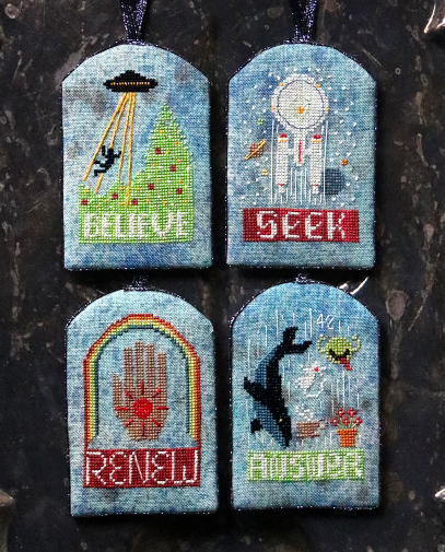 Out There Ornament Set by Heartstring Samplery