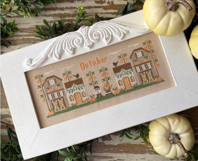 Monthly Mini Village: October Mini Village by Country Cottage Needleworks