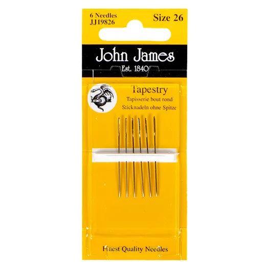 John James Tapestry 6 Piece Size 26 Needles