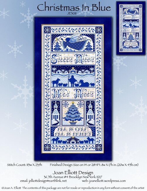 Christmas in Blue by Joan Elliott Design