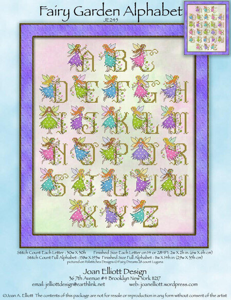 Fairy Garden Alphabet  by Joan Elliott Design