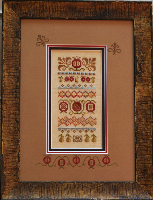 Mini Pomegranate & Pear Stitches by Jeannette Douglas Designs