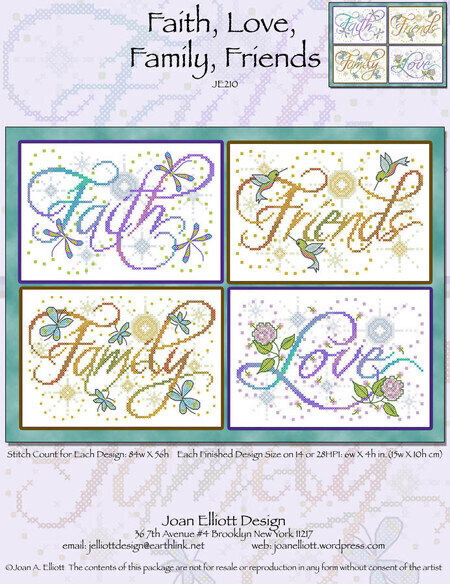 Faith, Love, Family, Friends by Joan Elliott Design