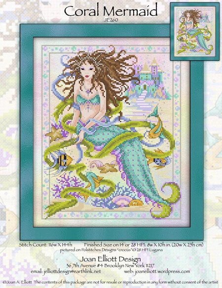 Coral Mermaid by Joan Elliott Design
