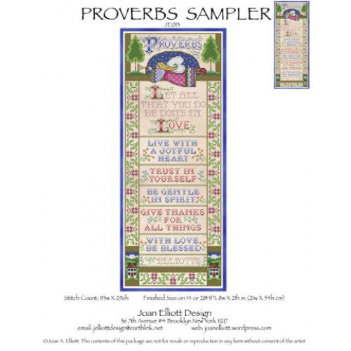 Proverbs Sampler by Joan Elliott Design