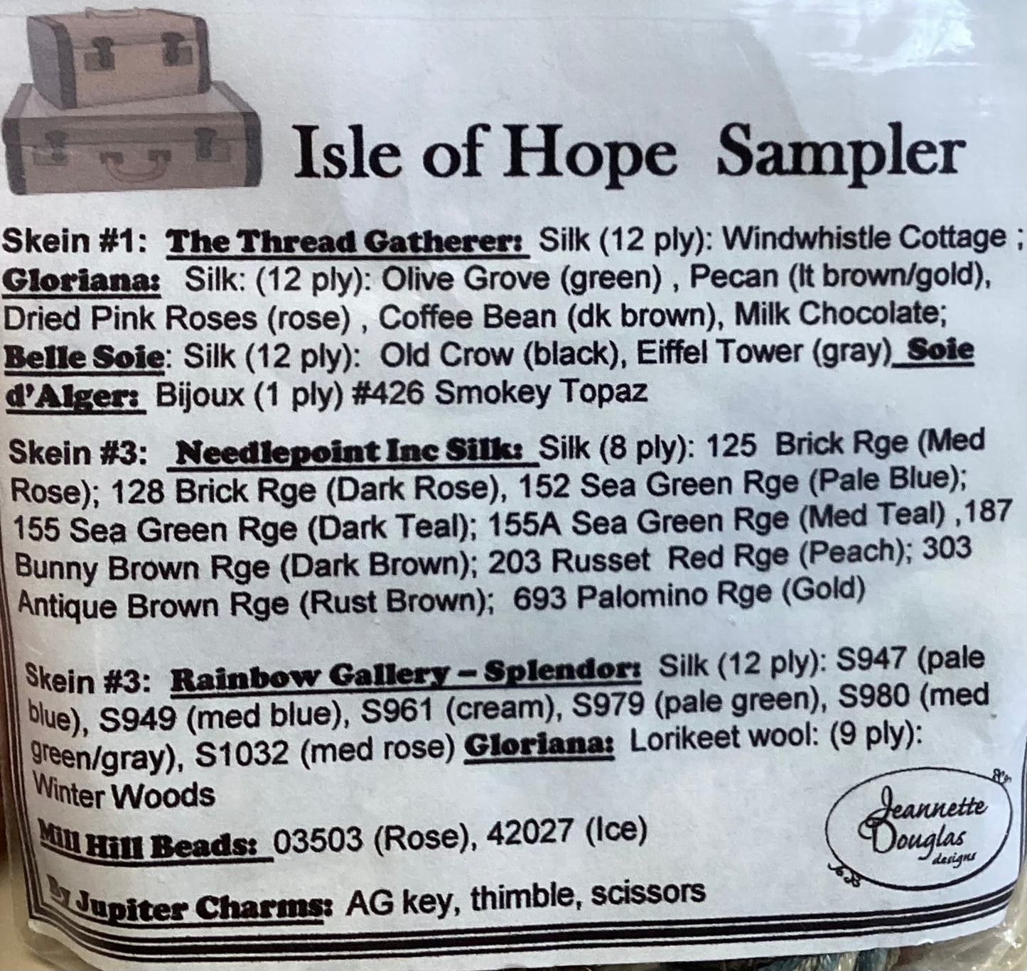 Isle of Hope Sampler: Ellis Island by Jeannette Douglas Designs