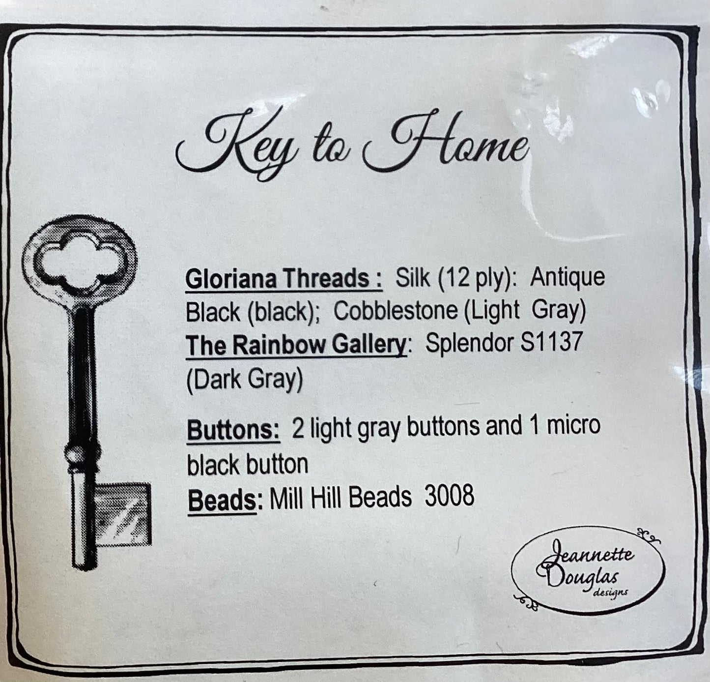 Key to Home by Jeanette Douglas Designs