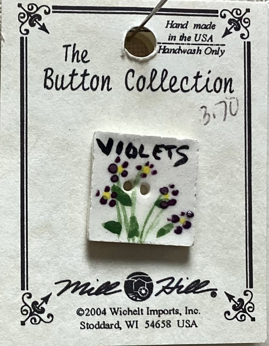 Violet Seed Marker Button by Mill Hill