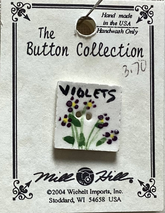 Violet Seed Marker Button by Mill Hill