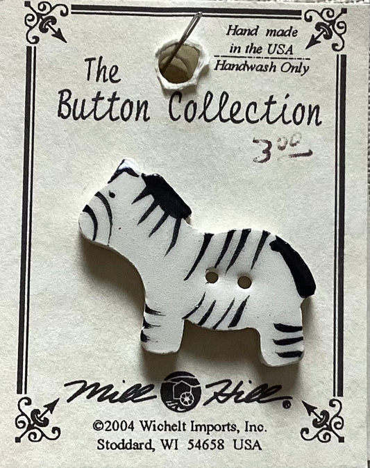 Zebra Button by Mill Hill