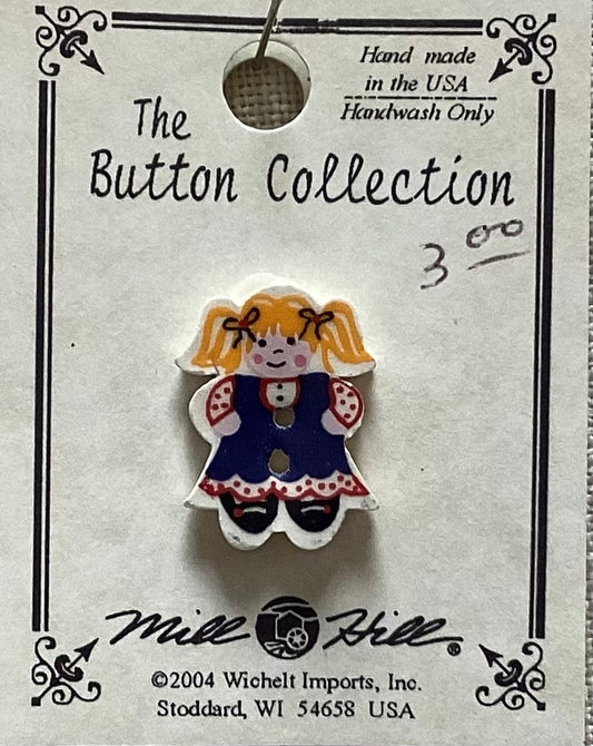 Doll Button by Mill Hill