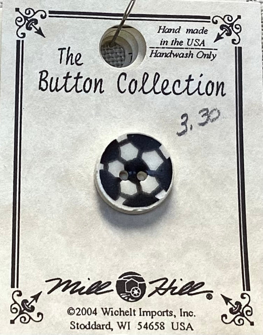 Soccer Ball Button by Mill Hill